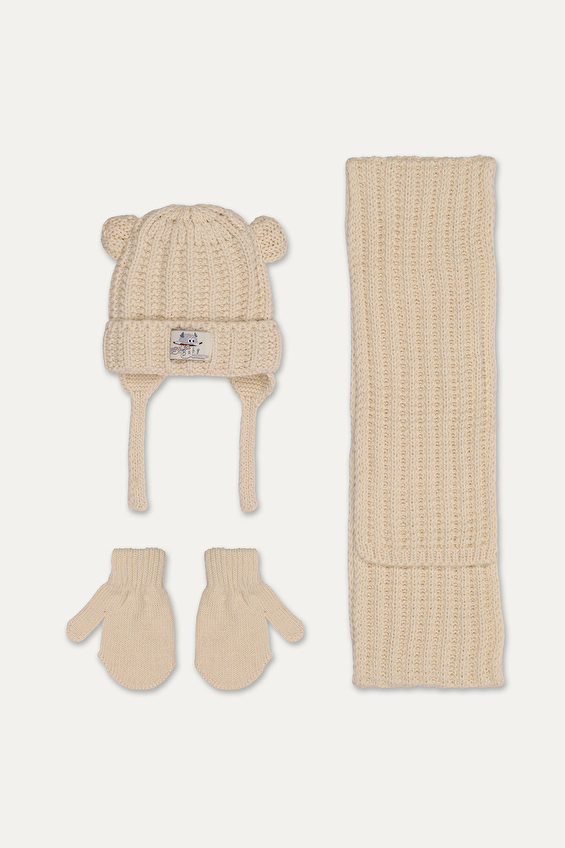 Kitti Erkek Çocuk Üçlü Takım 0/18 Ay P K25150 05 Krem Kitti Erkek Çocuk Üçlü Takım 0/18 Ay P K25150 05 Krem