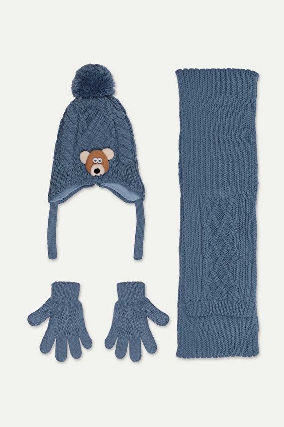 Kitti Erkek Çocuk Üçlü Takım 1/4 Yaş P K25160 04 Açık mavi Kitti Erkek Çocuk Üçlü Takım 1/4 Yaş P K25160 04 Açık mavi