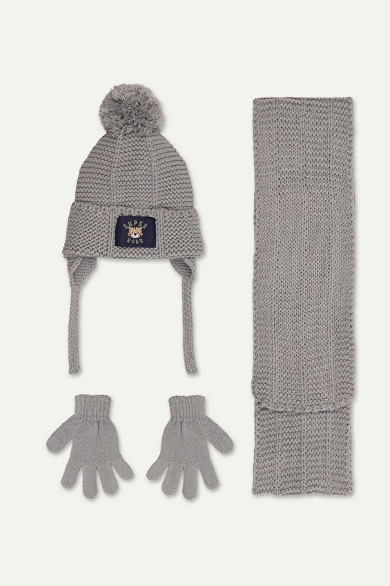 Kitti Erkek Çocuk Üçlü Takım 1/4 Yaş P K25160 06 Duman Kitti Erkek Çocuk Üçlü Takım 1/4 Yaş P K25160 06 Duman