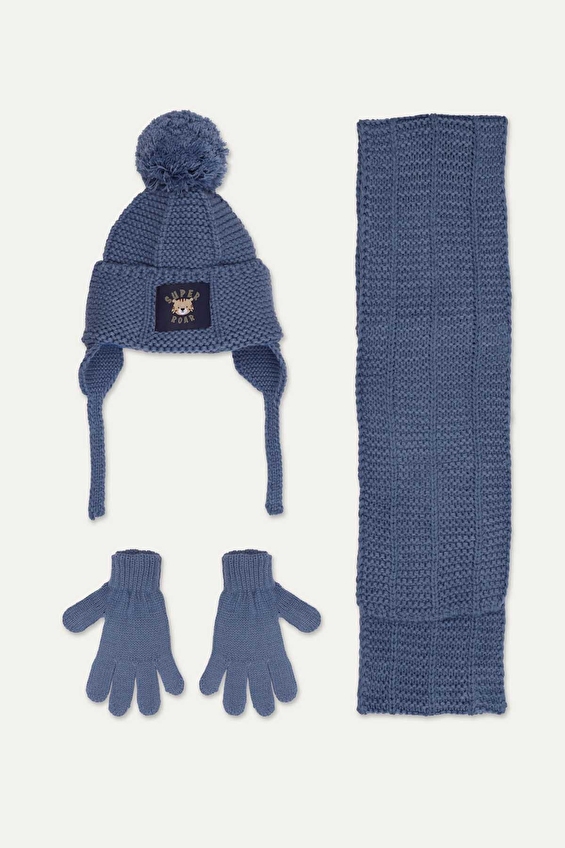 Kitti Erkek Çocuk Üçlü Takım 1/4 Yaş P K25160 06 Indigo Kitti Erkek Çocuk Üçlü Takım 1/4 Yaş P K25160 06 Indigo