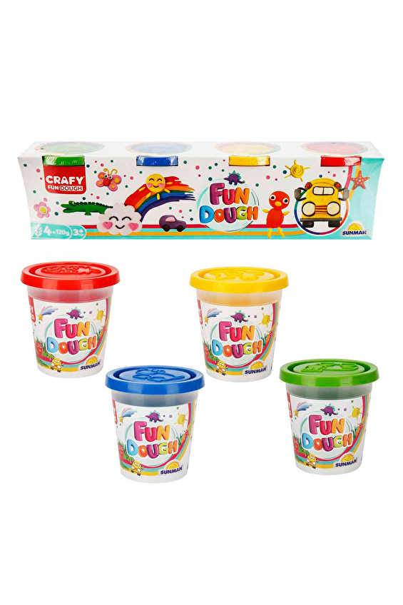 Crafy Oyun Hamuru 4x120 g Crafy Oyun Hamuru 4x120 g