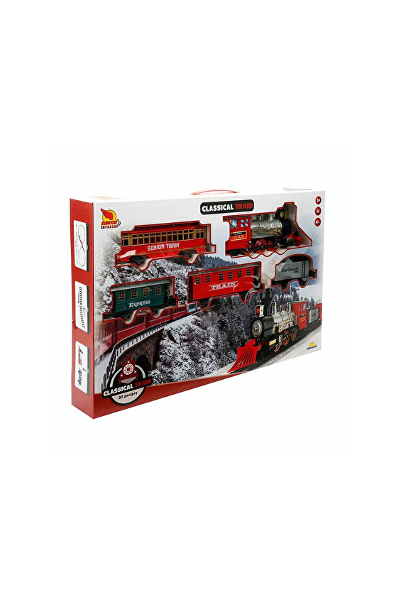Klasik Tren Seti Sesli ve Işıklı 22 Parça Klasik Tren Seti Sesli ve Işıklı 22 Parça