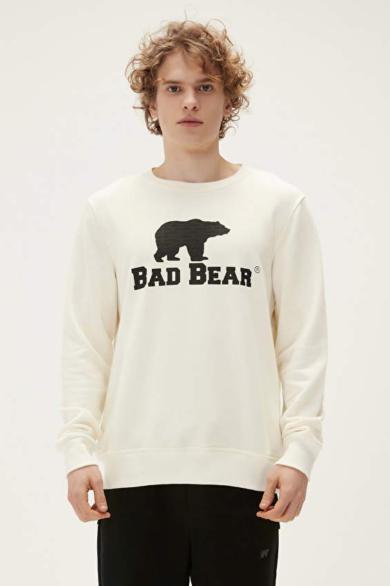 Bad Bear Regular Fit Erkek Sweatshirt 22 02 12 007 Krem Bad Bear Regular Fit Erkek Sweatshirt 22 02 12 007 Krem