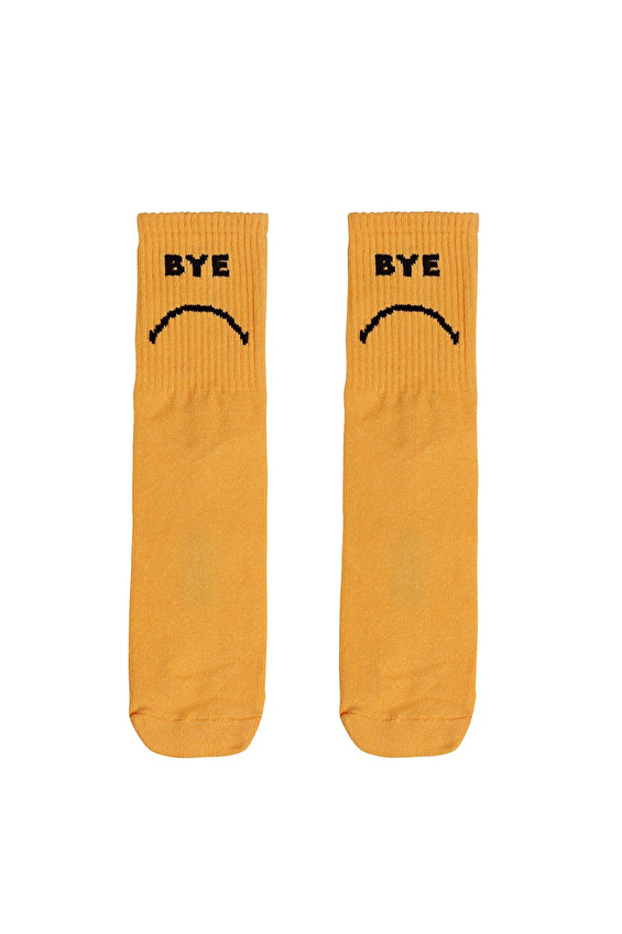 Bad Bear Unisex Çorap BYE TALL C25 Hardal Bad Bear Unisex Çorap BYE TALL C25 Hardal