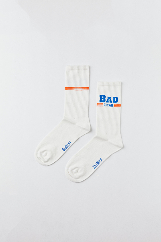 Bad Bear Unisex Çorap 24 01 02 018 Beyaz