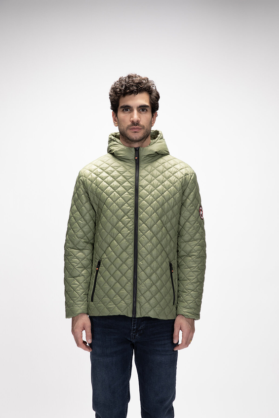 Bad Bear Kapüşonlu Erkek Mont 25 02 15 010 Koyu yeşil