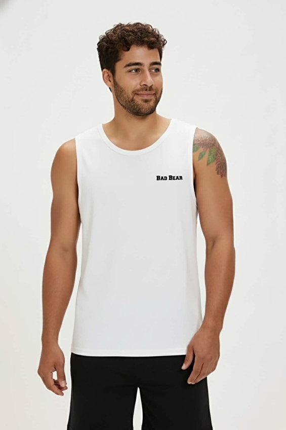 Bad Bear Normal Kalıp Erkek Atlet 26 01 23 002 Beyaz Bad Bear Normal Kalıp Erkek Atlet 26 01 23 002 Beyaz