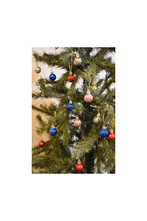 Yılbaşı Süsü Karışık Top 3 cm 20'li