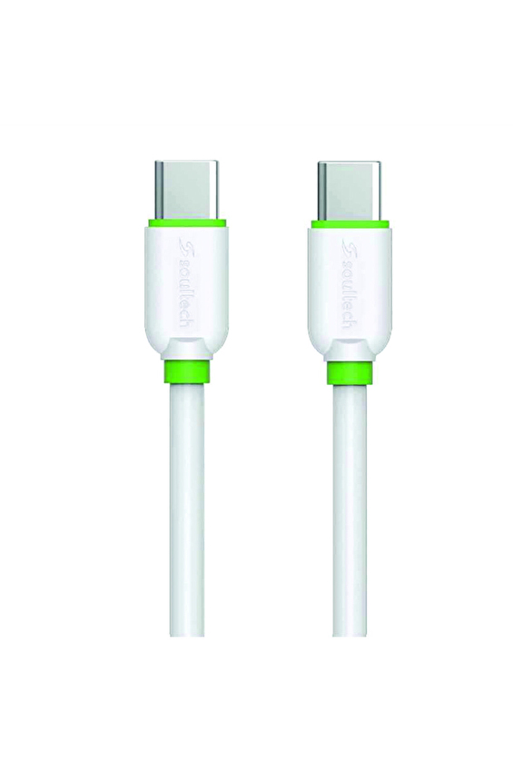 Soultech DK061B Type-C to Type-C 3A Şarj Kablosu