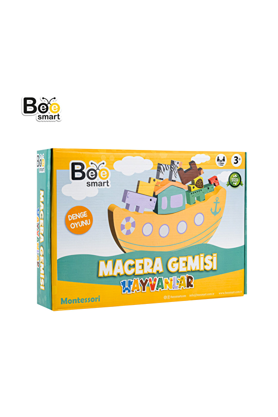 Bee Smart Ahşap Macera Gemisi Hayvanlar Oyunu Bee Smart Ahşap Macera Gemisi Hayvanlar Oyunu