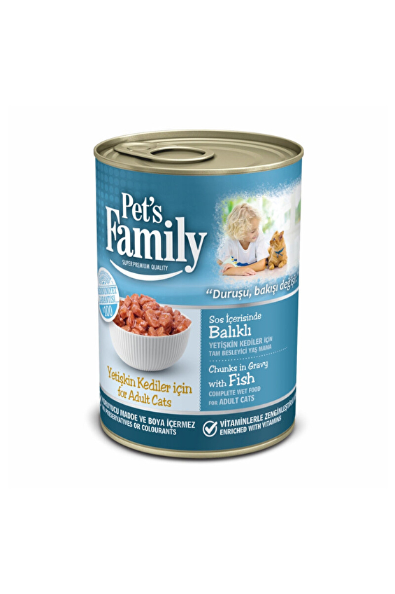Pets Family Konserve Kedi Balık 400g