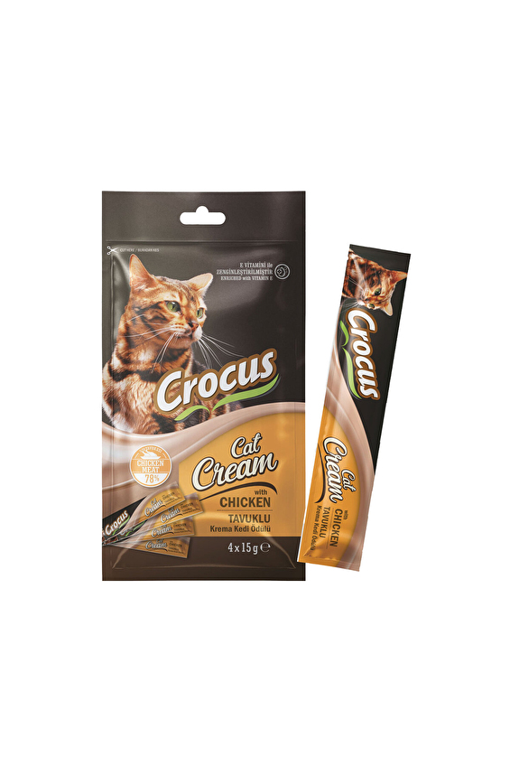 Crocus Tavuklu Krema Kedi Ödülü 4x15 G