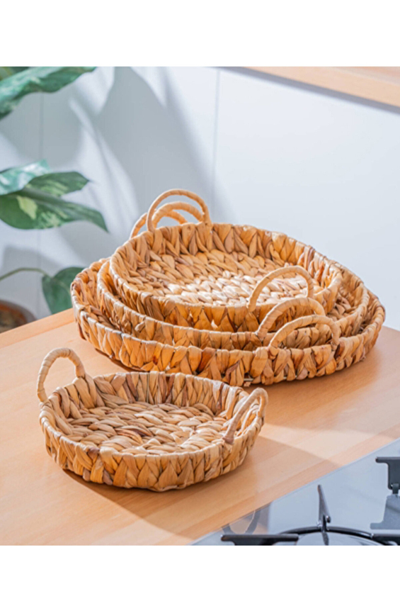 Acar Hasır Ekmek Sepeti 4lü Acar Hasır Ekmek Sepeti 4lü