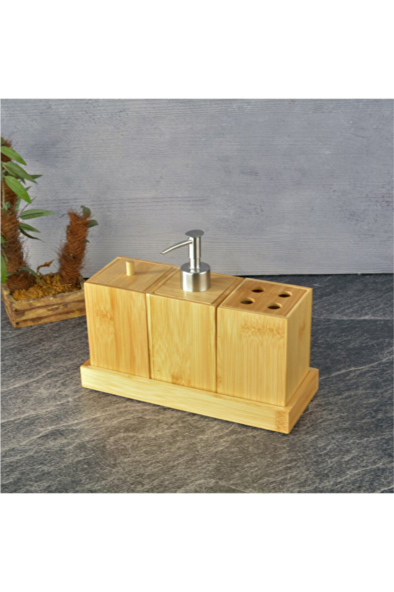 Tohana Bambu Banyo Seti 25x10x16 cm