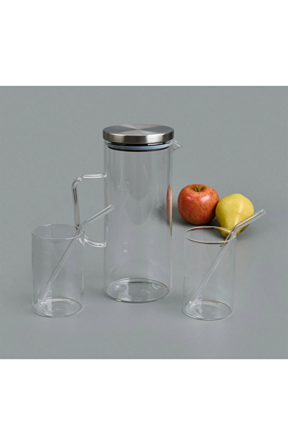 Tohana Cam Sürahi Bardak-Pipet Seti 1500 cc Tohana Cam Sürahi Bardak-Pipet Seti 1500 cc