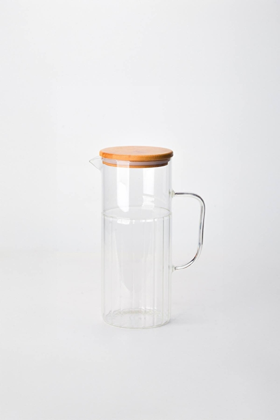 Tohana Bambu Kapaklı Cam Sürahi 1.5L