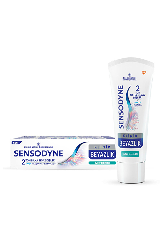 Sensodyne Klinik Beyazlık Güçlü Diş Minesi Diş Macunu 75 ML