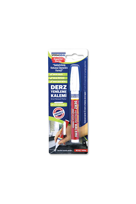Vodaseal Derz Kalemi Seri Beyaz 1 Adet Yedek