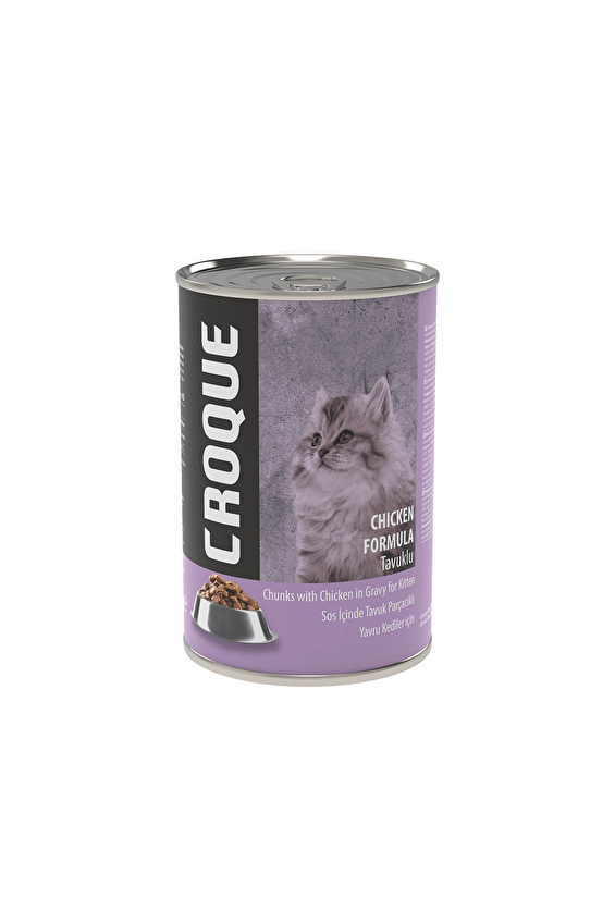 Croque Yavru Kedi Konserve Mama Tavuk Etli 400G