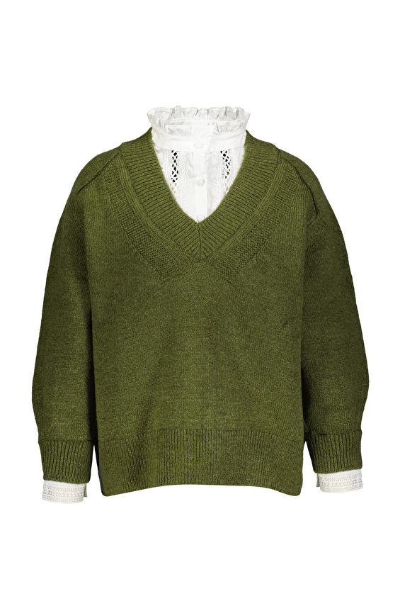 Robin Kadın Triko T94114 Haki Robin Kadın Triko T94114 Haki