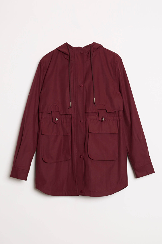 Robin Kadın Trençkot D87125 Bordo Robin Kadın Trençkot D87125 Bordo