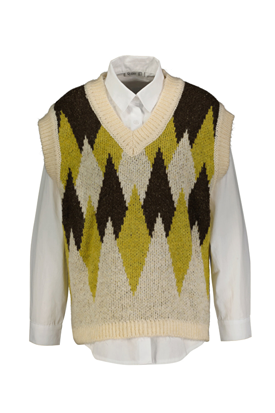 Robin Kadın Triko T95080 Yeşil Robin Kadın Triko T95080 Yeşil