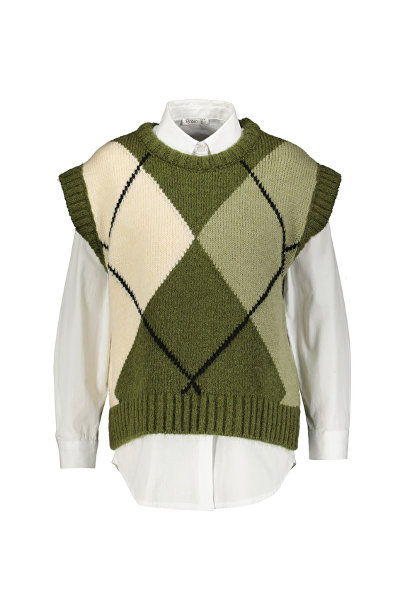 Robin Kadın Gömlek Süveter T95101 Haki Robin Kadın Gömlek Süveter T95101 Haki