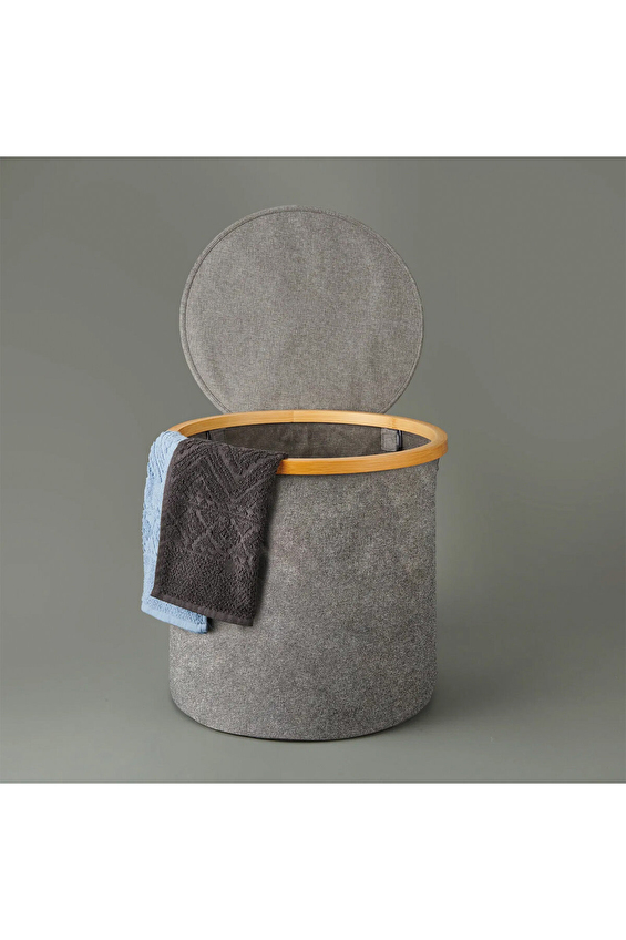 Arow Kapaklı Katlanabilir Yuvarlak Sepet Arow Kapaklı Katlanabilir Yuvarlak Sepet