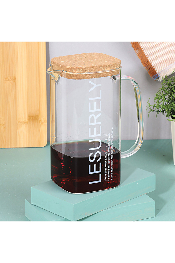 Arow Lake Mantar Kapak Cam Sürahi 1500 cc