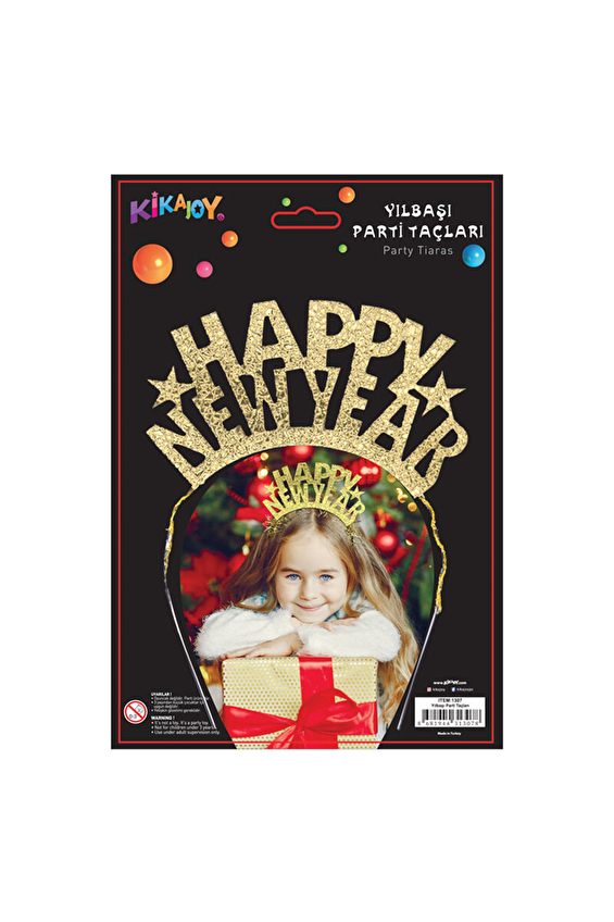 Kika Happy New Year Metal Taç Kika Happy New Year Metal Taç