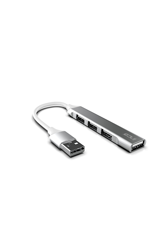 Inca Iusb 4Tux Usb Hubx4 Port Usb 3.0+3 Usb2.0 Slim Aluminyum Kasa Inca Iusb 4Tux Usb Hubx4 Port Usb 3.0+3 Usb2.0 Slim Aluminyum Kasa