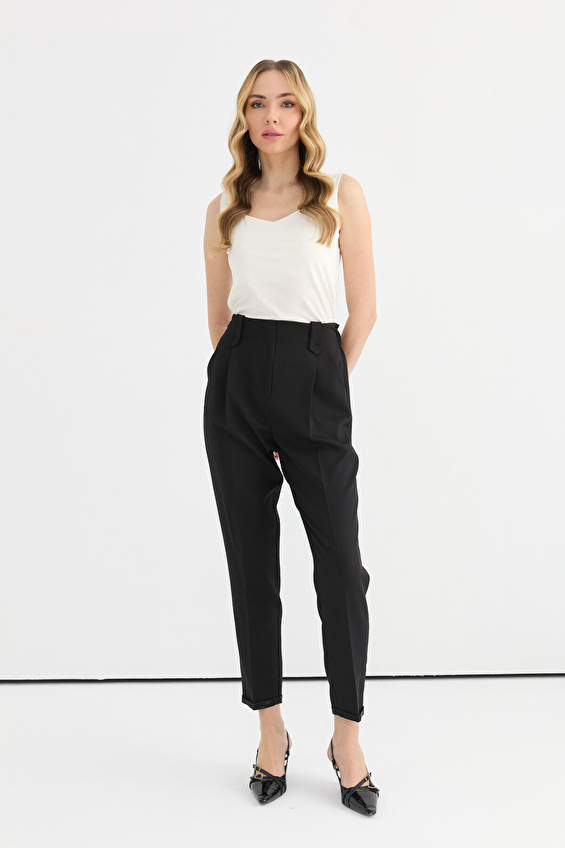 Selen Duble Paça Kadın Pantolon 25YSL5350 Siyah Selen Duble Paça Kadın Pantolon 25YSL5350 Siyah