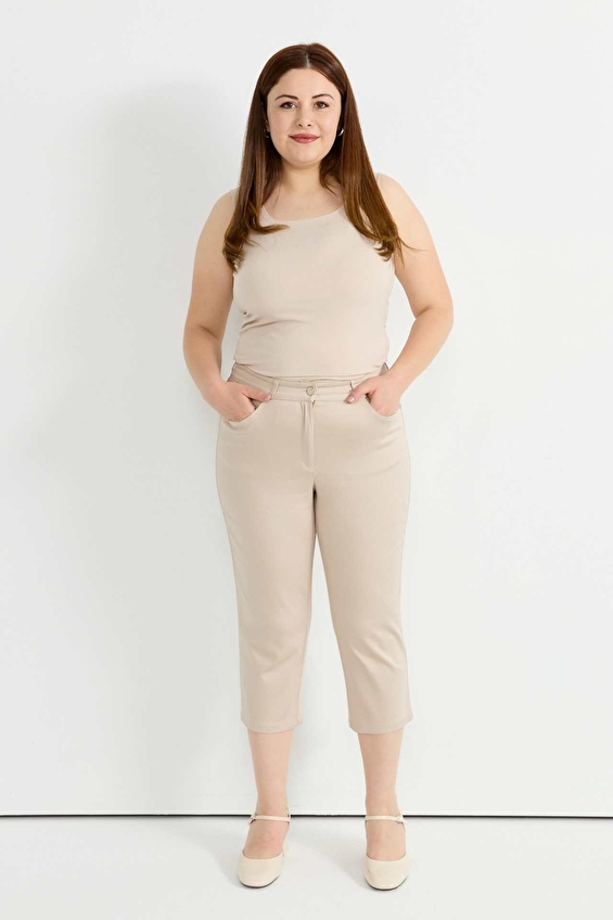 Selen Boru Paça Fermuarlı Normal Bel Normal Fit Kadın Pantolon 25YSL5381 Taş Selen Boru Paça Fermuarlı Normal Bel Normal Fit Kadın Pantolon 25YSL5381 Taş