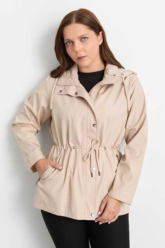 Selen Kadın Trençkot 25KSL9508 Taş Selen Kadın Trençkot 25KSL9508 Taş