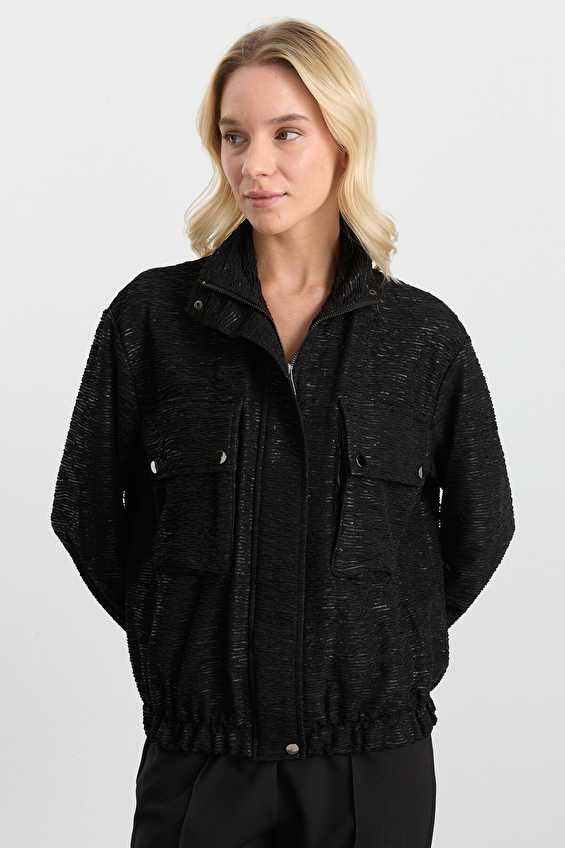 Selen Kadın Ceket 25KSL1535 Siyah Selen Kadın Ceket 25KSL1535 Siyah