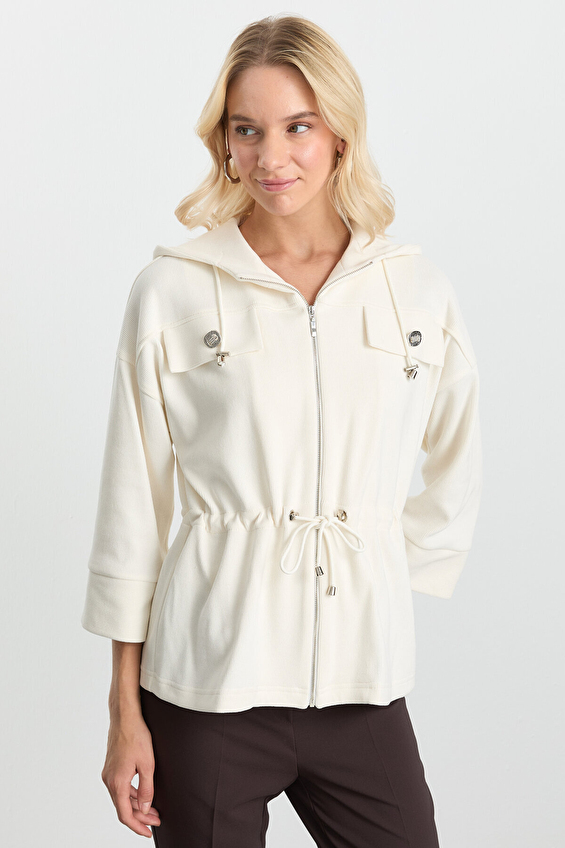 Selen Kadın Ceket 25KSL1536 Ekru Selen Kadın Ceket 25KSL1536 Ekru