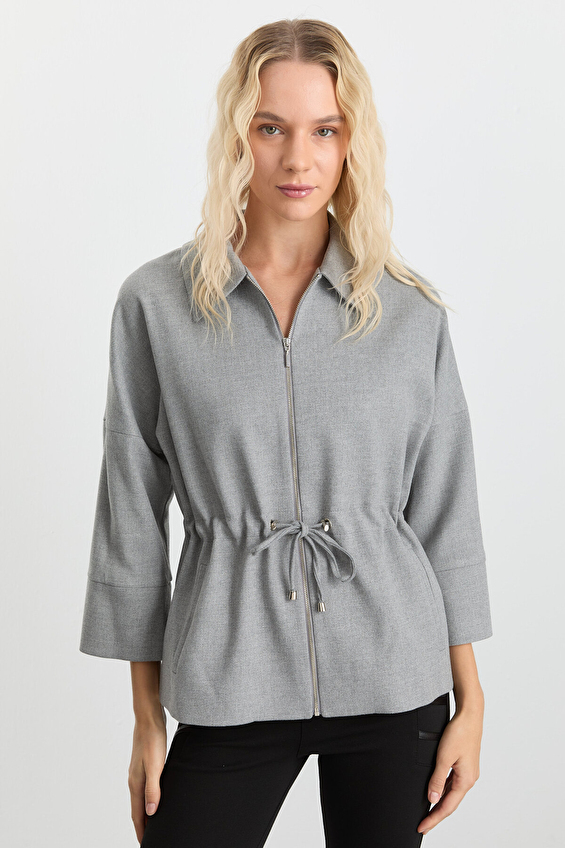 Selen Kadın Ceket 25KSL1538 Gri Selen Kadın Ceket 25KSL1538 Gri