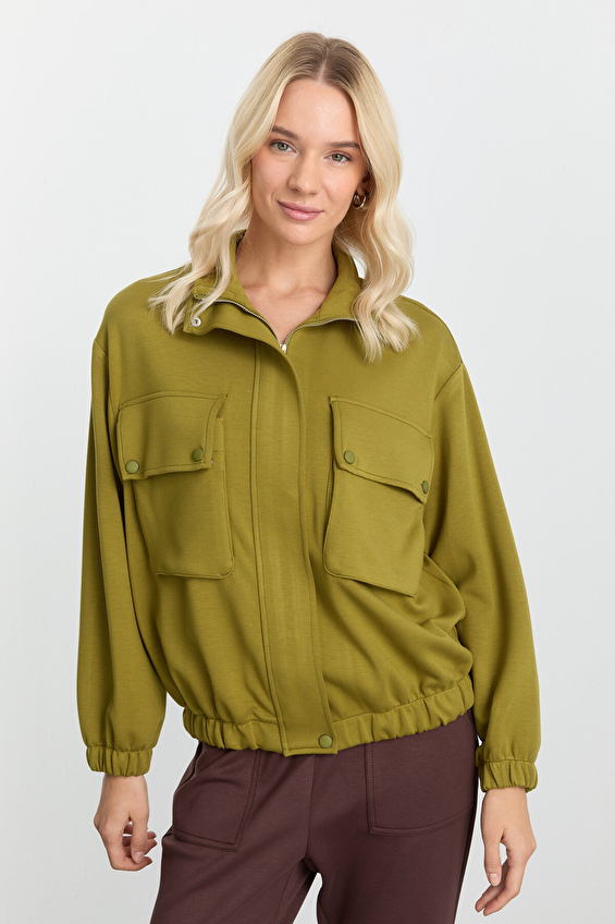 Selen Kadın Ceket 25KSL1539 Yeşil Selen Kadın Ceket 25KSL1539 Yeşil