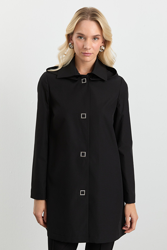 Selen Kadın Trençkot 25KSL9515 Siyah Selen Kadın Trençkot 25KSL9515 Siyah