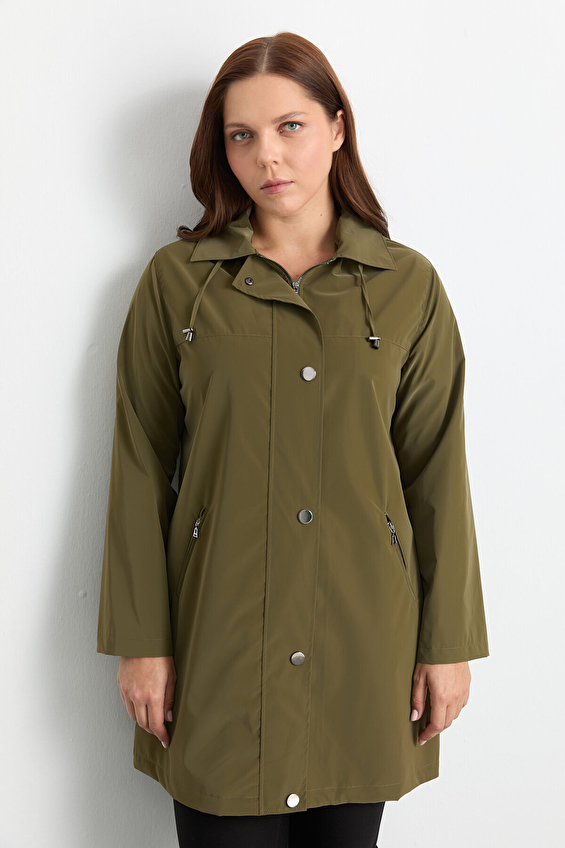 Selen Kadın Trençkot 25KSL9521 Haki Selen Kadın Trençkot 25KSL9521 Haki