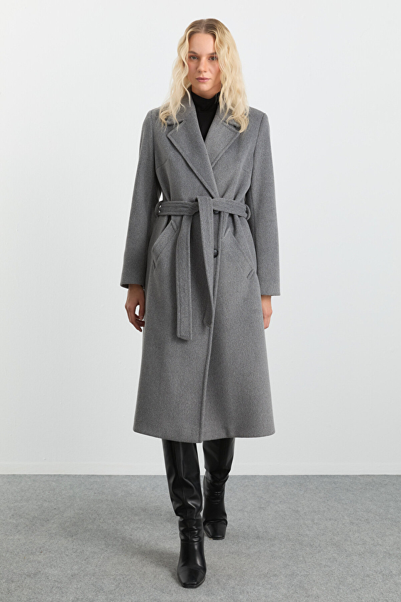 Selen Kadın Kaban 25KSL9532 Gri Selen Kadın Kaban 25KSL9532 Gri