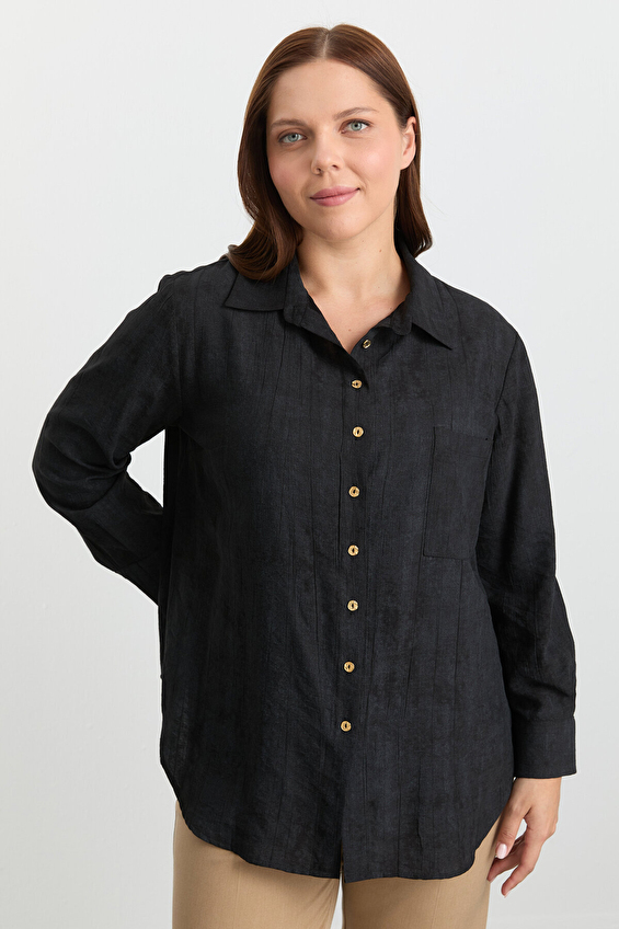 Selen Kadın Bluz 25KSL8206 Siyah Selen Kadın Bluz 25KSL8206 Siyah