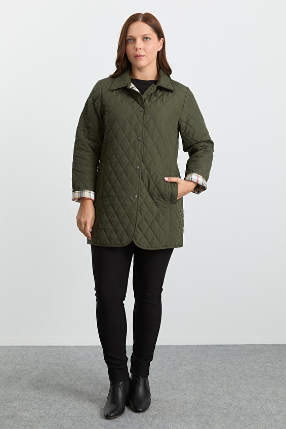 Selen Kadın Mont 25KSL6156 Haki Selen Kadın Mont 25KSL6156 Haki