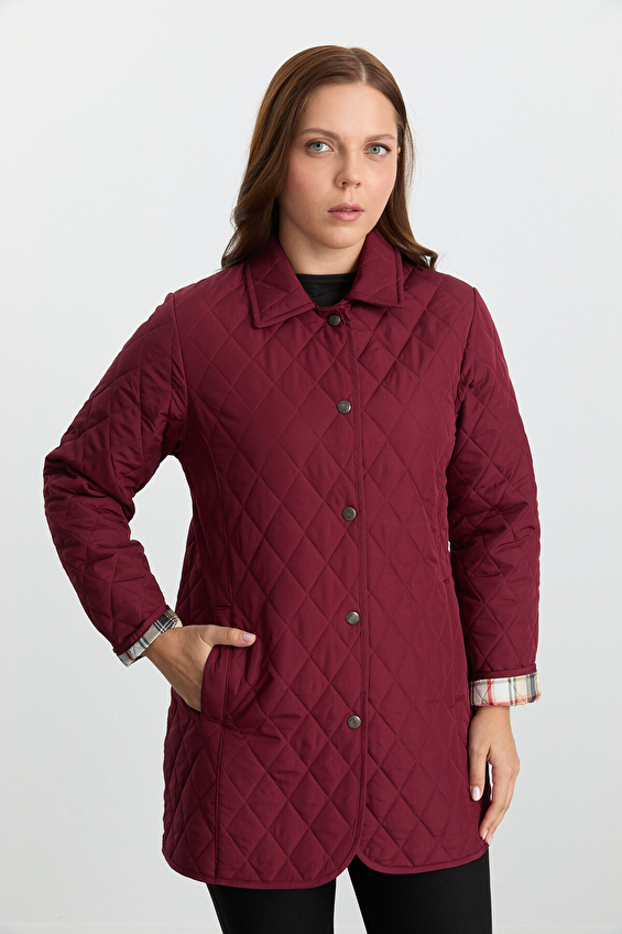 Selen Kadın Mont 25KSL6156 Bordo Selen Kadın Mont 25KSL6156 Bordo