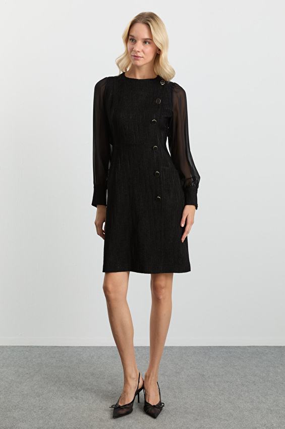 Selen Kadın Elbise 25KSL7710 Siyah Selen Kadın Elbise 25KSL7710 Siyah