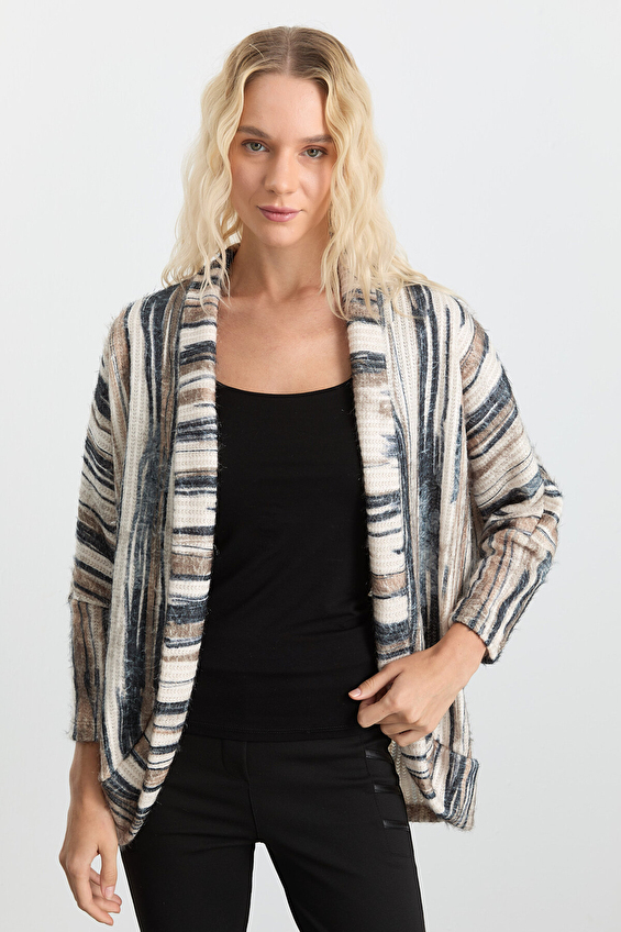 Selen Kadın Hırka 25KSL4175 Ekru Selen Kadın Hırka 25KSL4175 Ekru