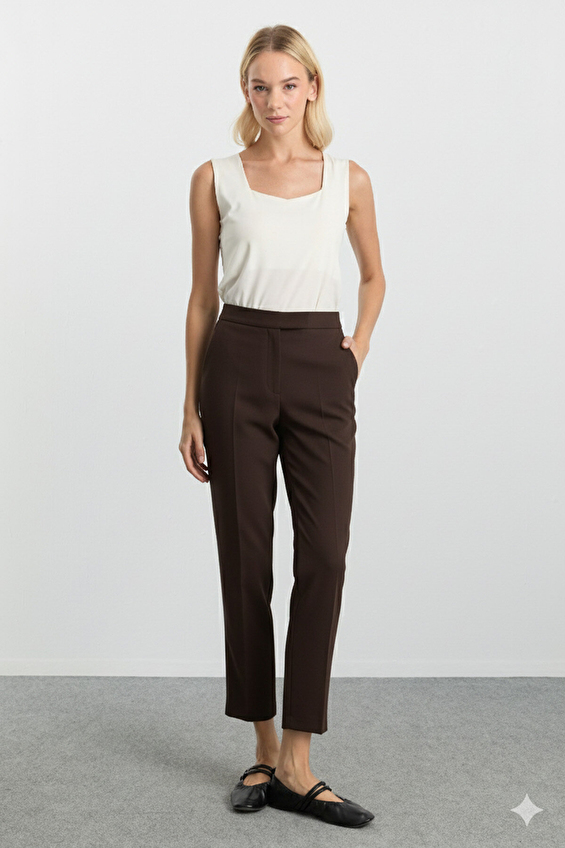 Selen Kadın Pantolon 25KSL5466 Kahverengi Selen Kadın Pantolon 25KSL5466 Kahverengi