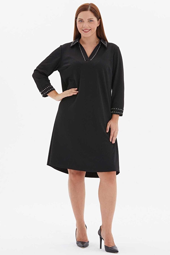 Selen Kadın Elbise 25KSL7713 Siyah Selen Kadın Elbise 25KSL7713 Siyah