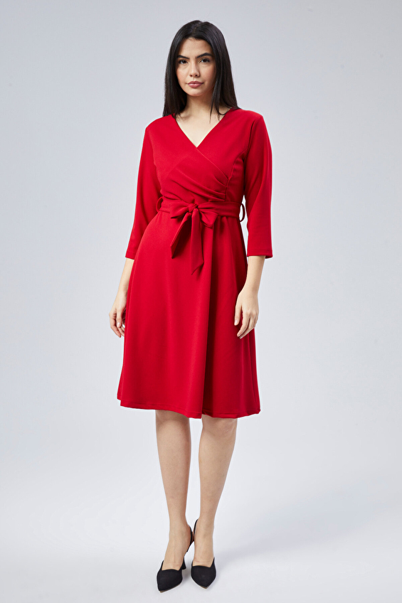 Selen Kadın Elbise 25KSL7715 Kırmızı Selen Kadın Elbise 25KSL7715 Kırmızı