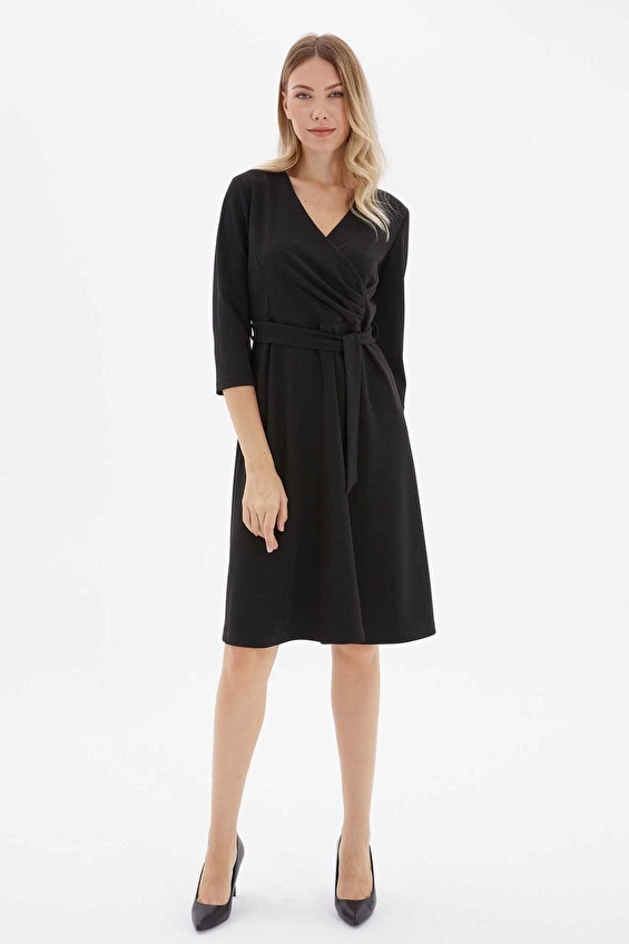 Selen Kadın Elbise 25KSL7715 Siyah Selen Kadın Elbise 25KSL7715 Siyah